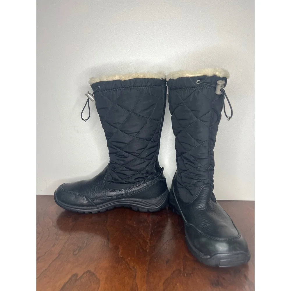 Ugg Australia 5160 Waterproof Quilted Winter Boots Black Women's Size 8 Vibram